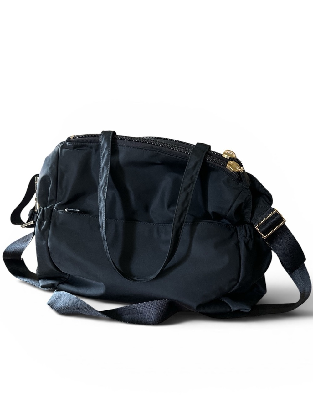 Tory Burch Black Nylon Diaper Bag Baby Tote Shoulder Bag - Picture 2 of 6